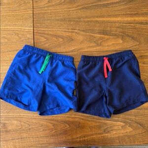 Primary - Set of Two Boys' Swim Shorts - Blue and Navy - size 4-5